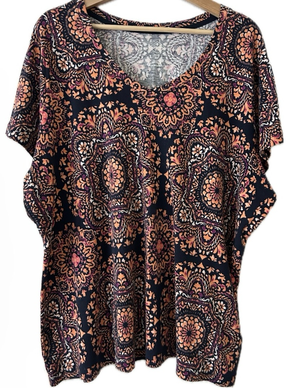 V-Neck Short Sleeve Top